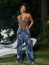 Mehetabel Cutout Denim Pants